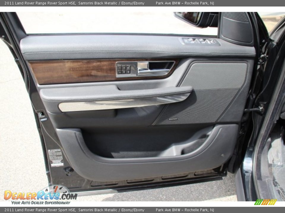 2011 Land Rover Range Rover Sport HSE Santorini Black Metallic / Ebony/Ebony Photo #9