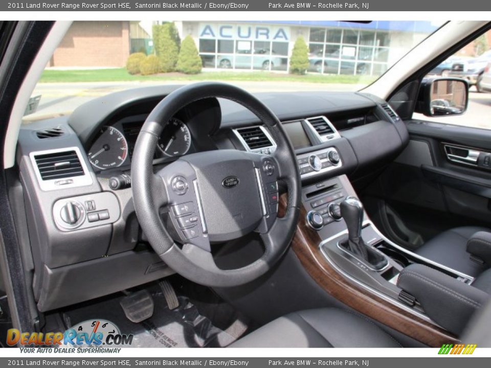 2011 Land Rover Range Rover Sport HSE Santorini Black Metallic / Ebony/Ebony Photo #11