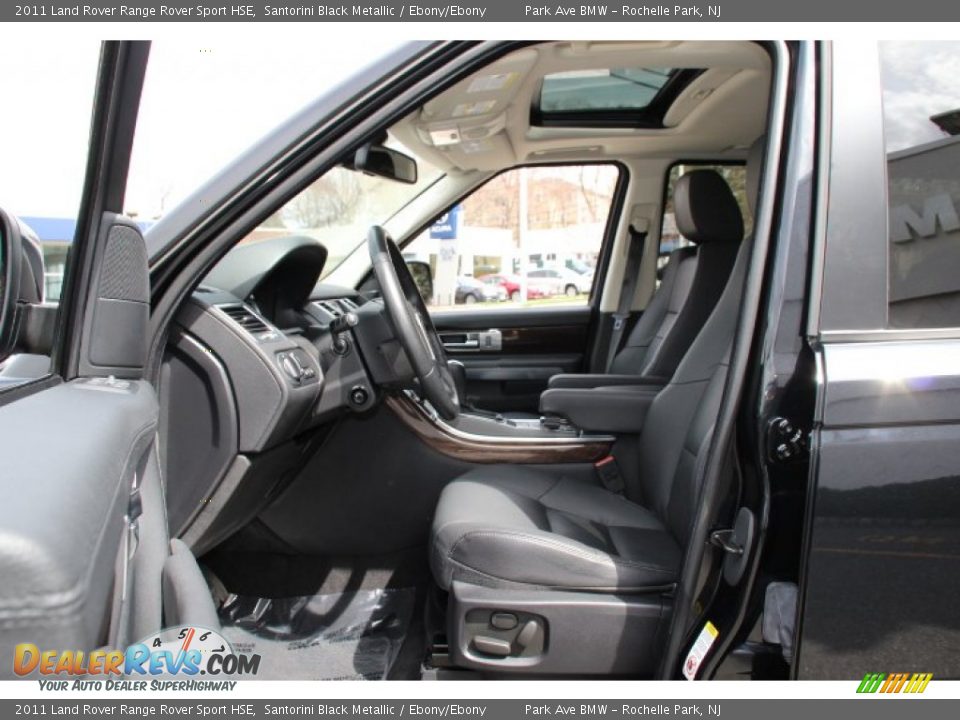 2011 Land Rover Range Rover Sport HSE Santorini Black Metallic / Ebony/Ebony Photo #12