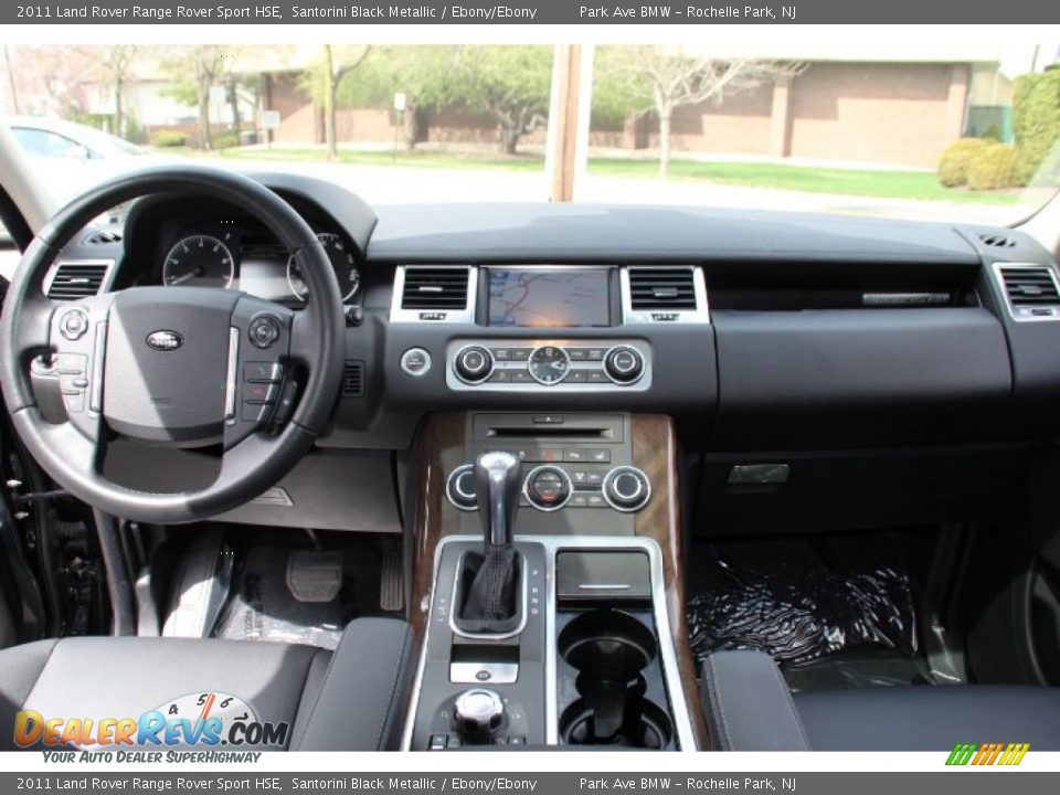 2011 Land Rover Range Rover Sport HSE Santorini Black Metallic / Ebony/Ebony Photo #14