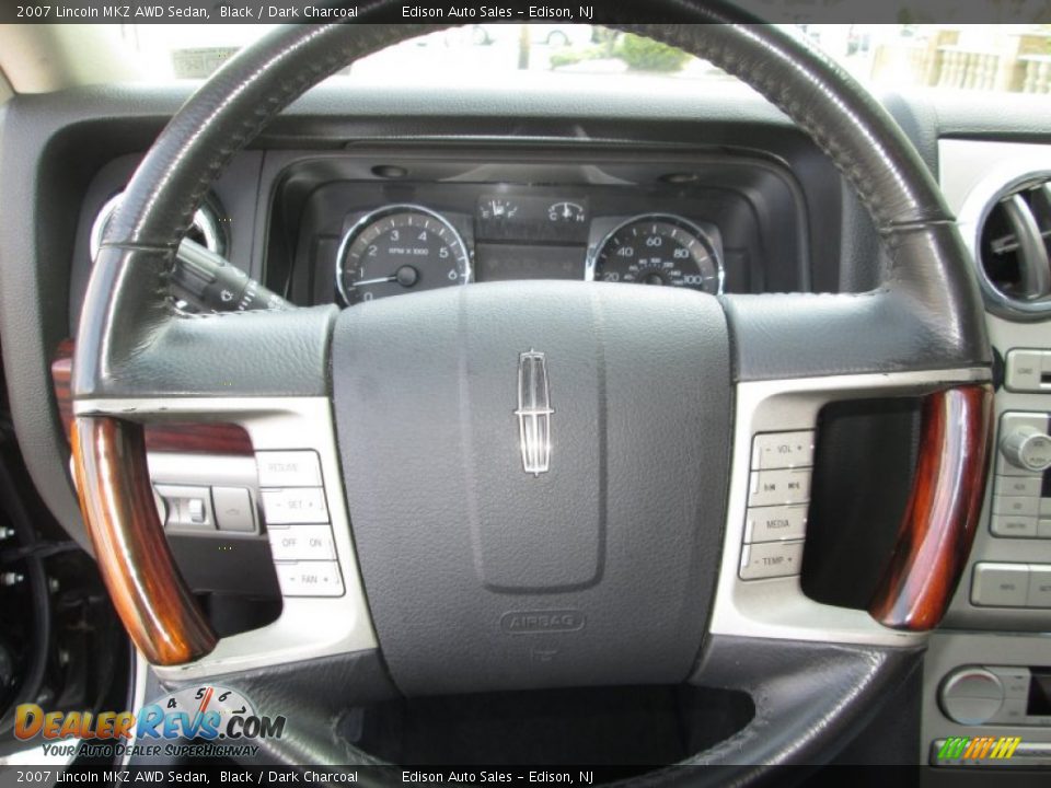 2007 Lincoln MKZ AWD Sedan Black / Dark Charcoal Photo #22