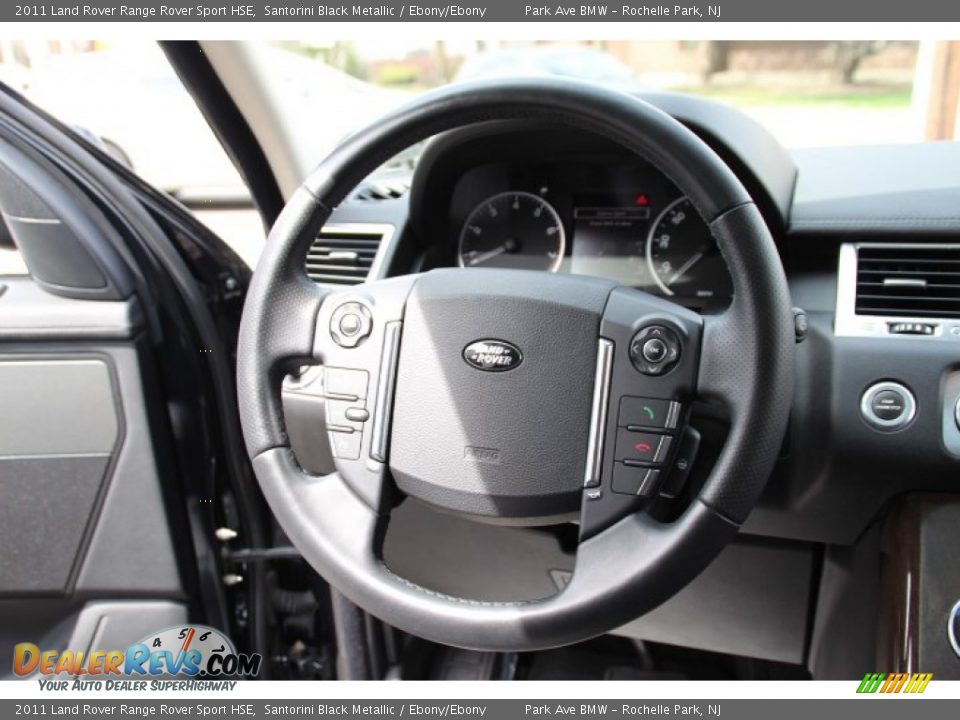 2011 Land Rover Range Rover Sport HSE Santorini Black Metallic / Ebony/Ebony Photo #17