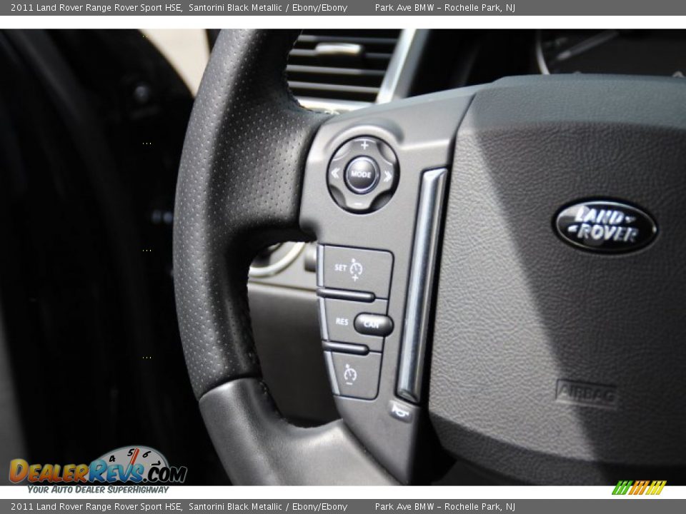 2011 Land Rover Range Rover Sport HSE Santorini Black Metallic / Ebony/Ebony Photo #18