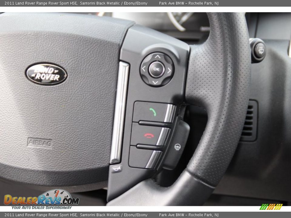 2011 Land Rover Range Rover Sport HSE Santorini Black Metallic / Ebony/Ebony Photo #19