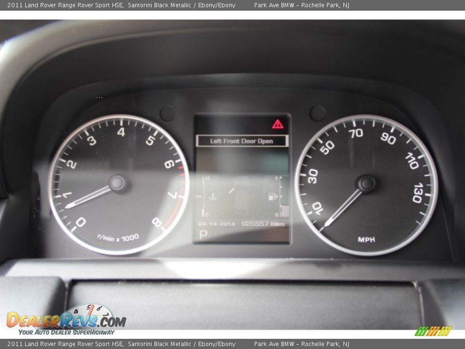 2011 Land Rover Range Rover Sport HSE Santorini Black Metallic / Ebony/Ebony Photo #20