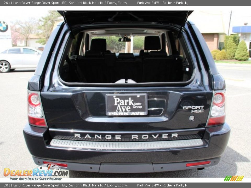 2011 Land Rover Range Rover Sport HSE Santorini Black Metallic / Ebony/Ebony Photo #22