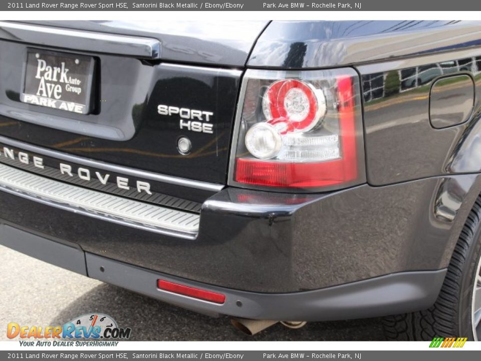 2011 Land Rover Range Rover Sport HSE Santorini Black Metallic / Ebony/Ebony Photo #24