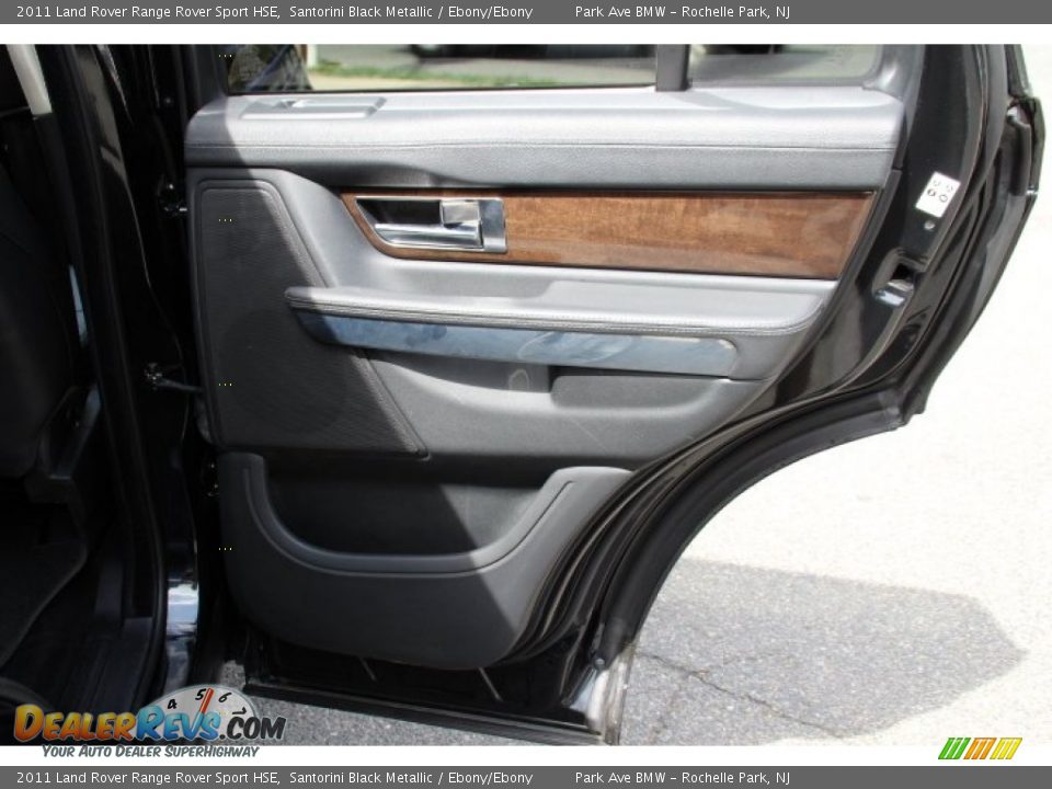 2011 Land Rover Range Rover Sport HSE Santorini Black Metallic / Ebony/Ebony Photo #25