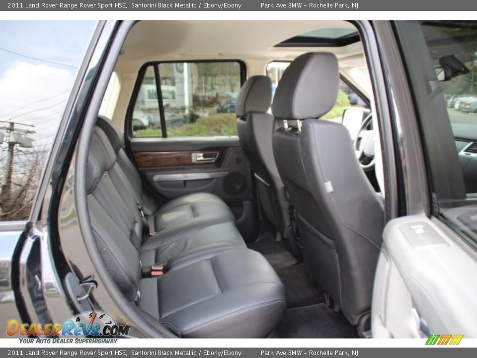 2011 Land Rover Range Rover Sport HSE Santorini Black Metallic / Ebony/Ebony Photo #26