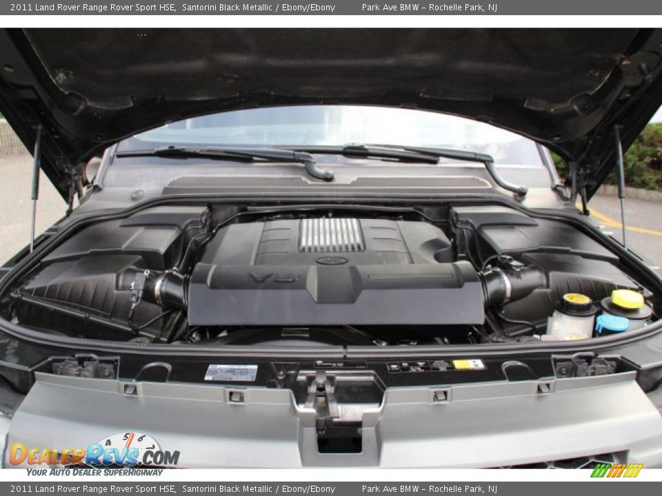2011 Land Rover Range Rover Sport HSE Santorini Black Metallic / Ebony/Ebony Photo #31