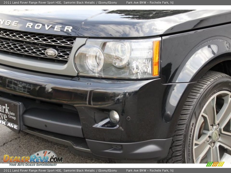 2011 Land Rover Range Rover Sport HSE Santorini Black Metallic / Ebony/Ebony Photo #32