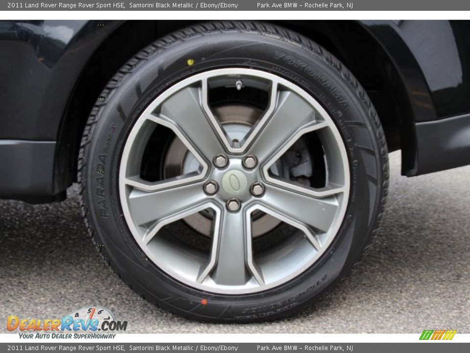 2011 Land Rover Range Rover Sport HSE Santorini Black Metallic / Ebony/Ebony Photo #33