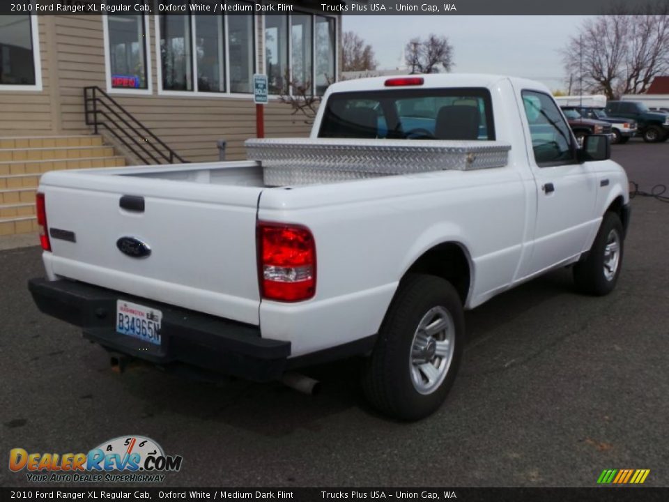 2010 Ford Ranger XL Regular Cab Oxford White / Medium Dark Flint Photo #4