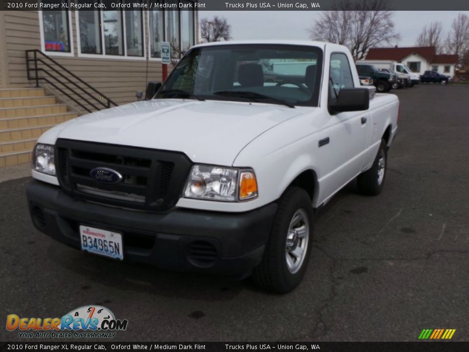 2010 Ford Ranger XL Regular Cab Oxford White / Medium Dark Flint Photo #8