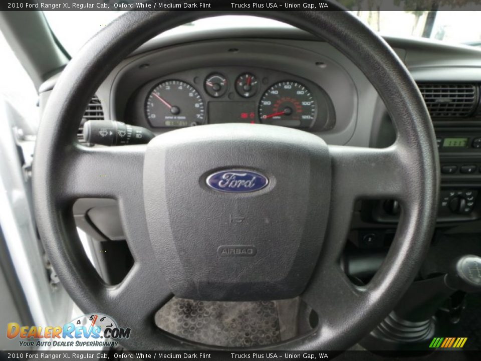 2010 Ford Ranger XL Regular Cab Oxford White / Medium Dark Flint Photo #14