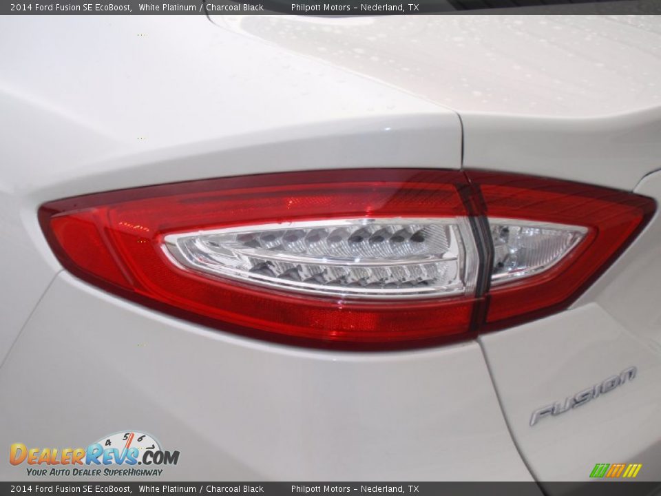 2014 Ford Fusion SE EcoBoost White Platinum / Charcoal Black Photo #13
