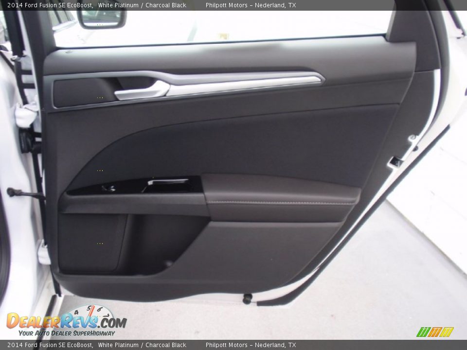 2014 Ford Fusion SE EcoBoost White Platinum / Charcoal Black Photo #20