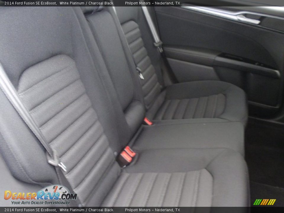 2014 Ford Fusion SE EcoBoost White Platinum / Charcoal Black Photo #21