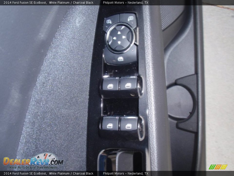 2014 Ford Fusion SE EcoBoost White Platinum / Charcoal Black Photo #24