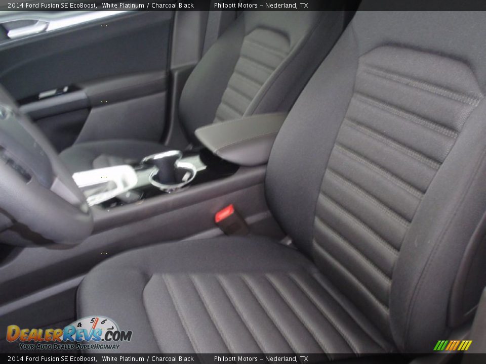 2014 Ford Fusion SE EcoBoost White Platinum / Charcoal Black Photo #27