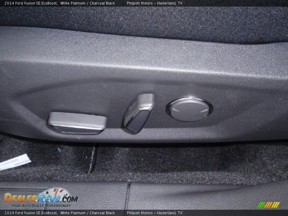 2014 Ford Fusion SE EcoBoost White Platinum / Charcoal Black Photo #28
