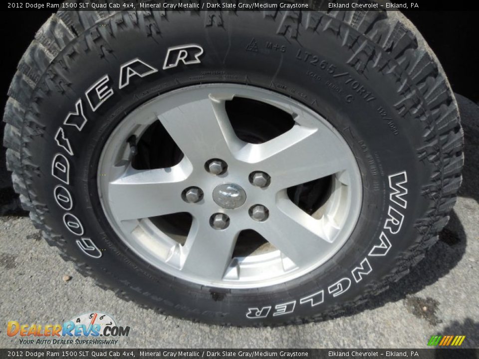 2012 Dodge Ram 1500 SLT Quad Cab 4x4 Mineral Gray Metallic / Dark Slate Gray/Medium Graystone Photo #8