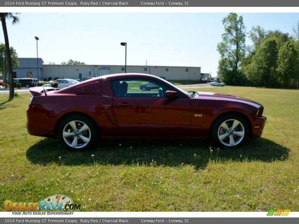 2014 Ford Mustang GT Premium Coupe Ruby Red / Charcoal Black Photo #4