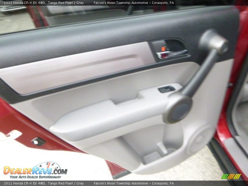 2011 Honda CR-V EX 4WD Tango Red Pearl / Gray Photo #18
