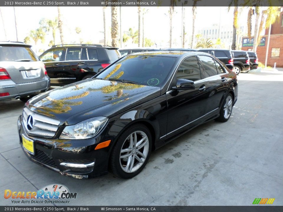 2013 Mercedes-Benz C 250 Sport Black / Black Photo #5