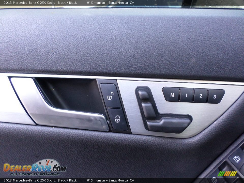 2013 Mercedes-Benz C 250 Sport Black / Black Photo #7