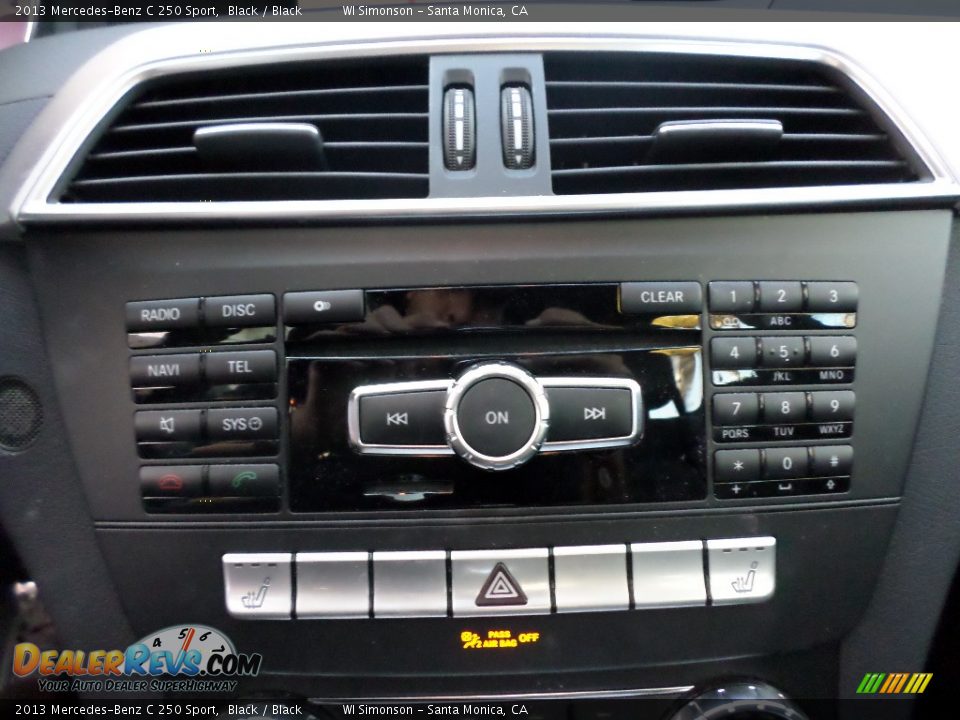 2013 Mercedes-Benz C 250 Sport Black / Black Photo #14