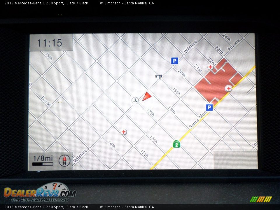 2013 Mercedes-Benz C 250 Sport Black / Black Photo #16