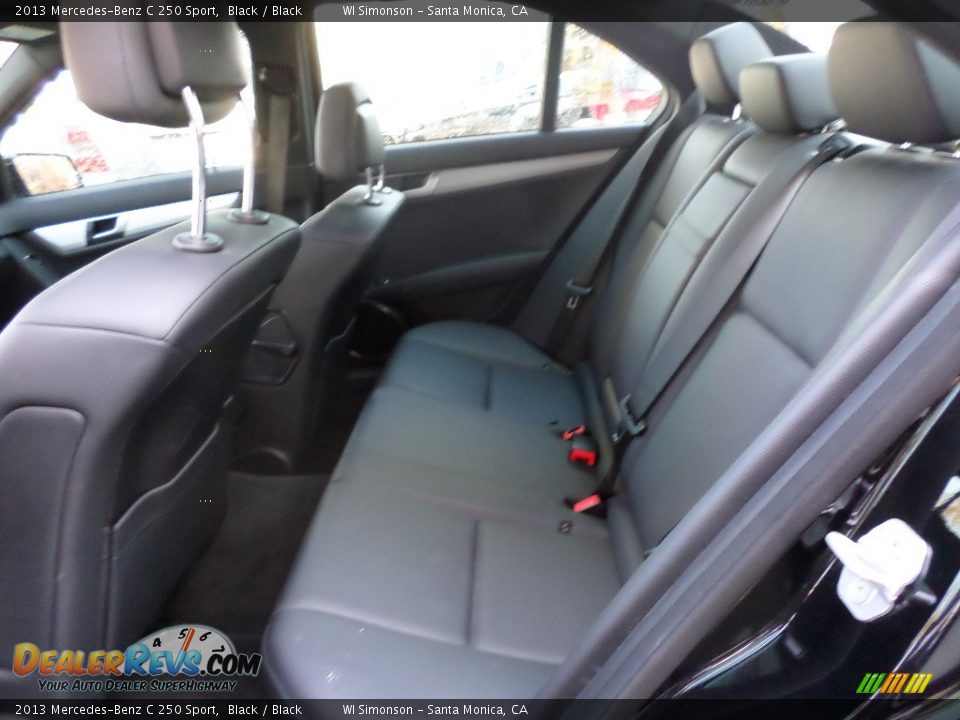 2013 Mercedes-Benz C 250 Sport Black / Black Photo #20