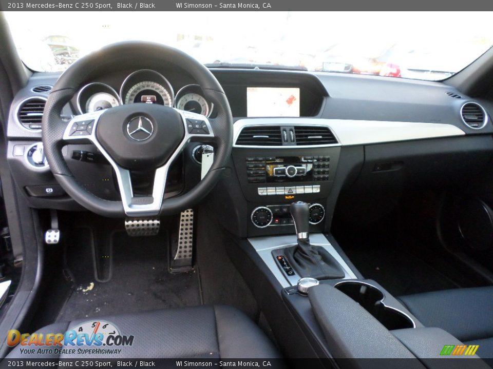 2013 Mercedes-Benz C 250 Sport Black / Black Photo #21