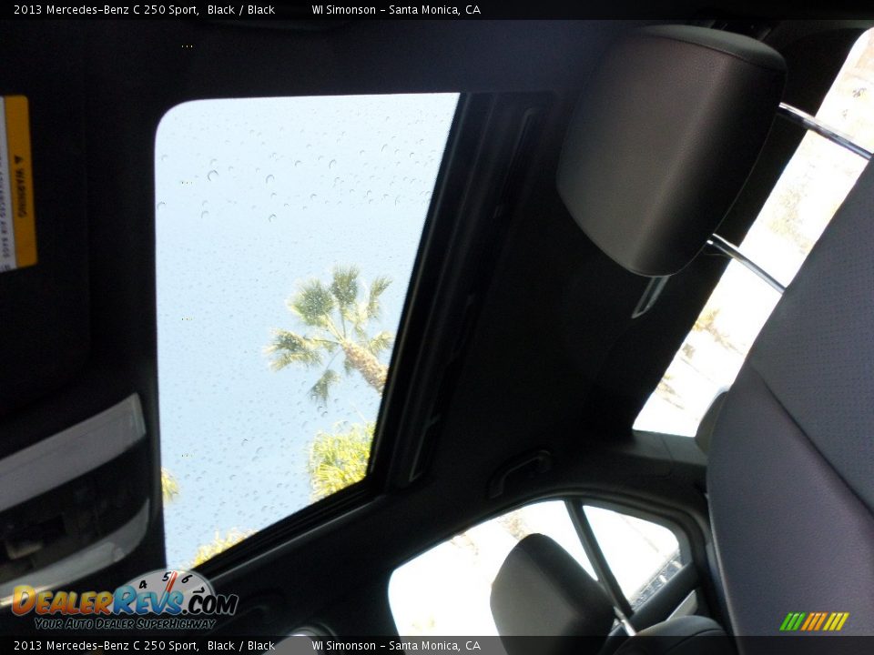 2013 Mercedes-Benz C 250 Sport Black / Black Photo #22