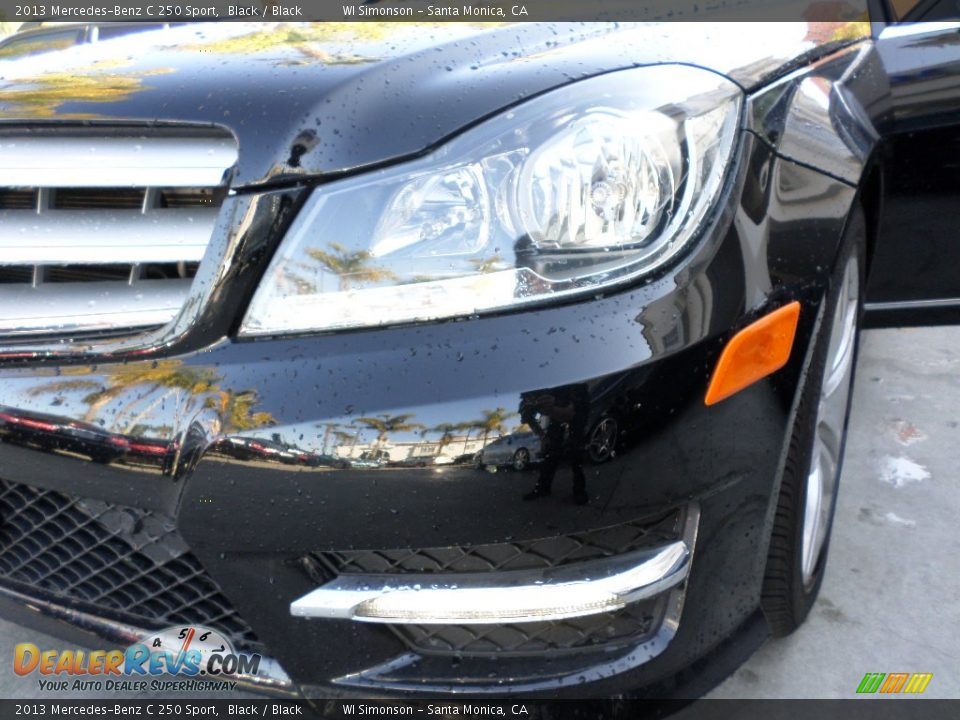 2013 Mercedes-Benz C 250 Sport Black / Black Photo #23