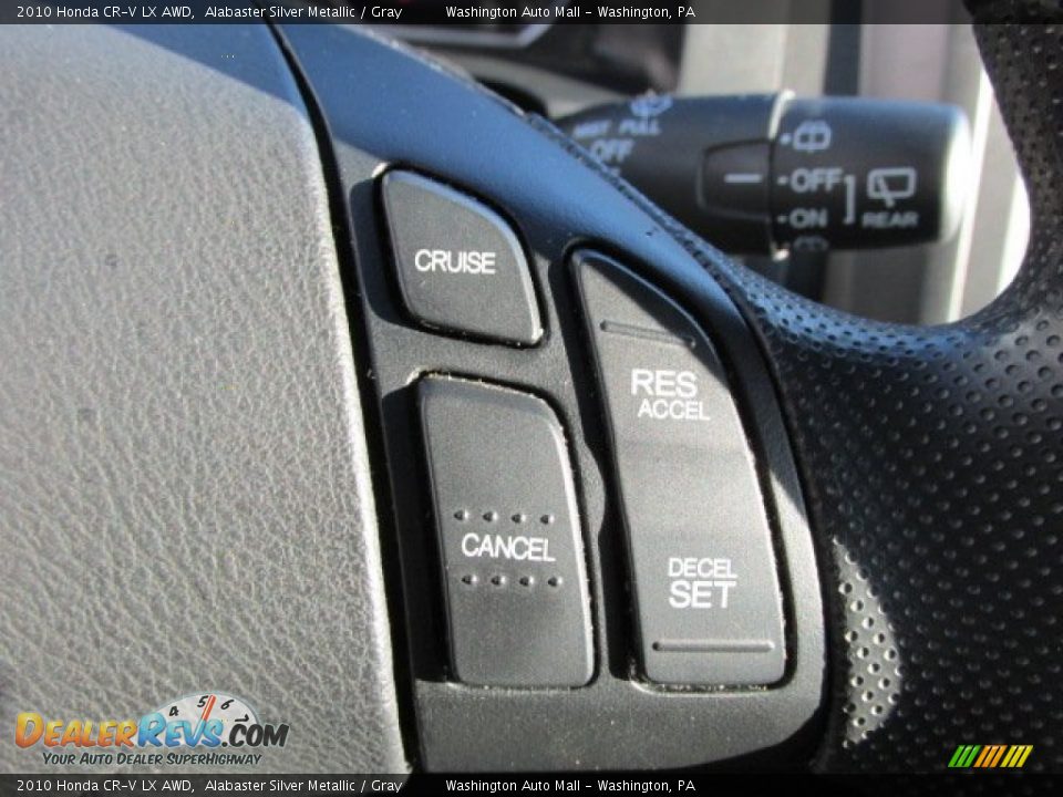 2010 Honda CR-V LX AWD Alabaster Silver Metallic / Gray Photo #14