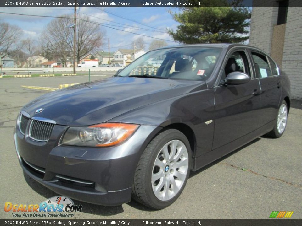 2007 BMW 3 Series 335xi Sedan Sparkling Graphite Metallic / Grey Photo #2