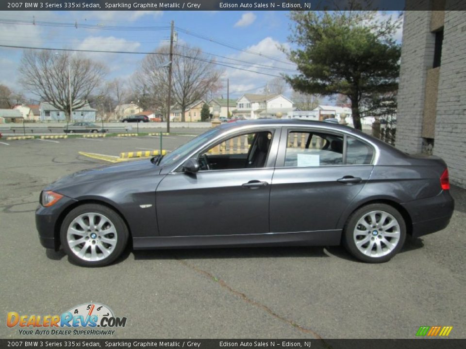 2007 BMW 3 Series 335xi Sedan Sparkling Graphite Metallic / Grey Photo #3