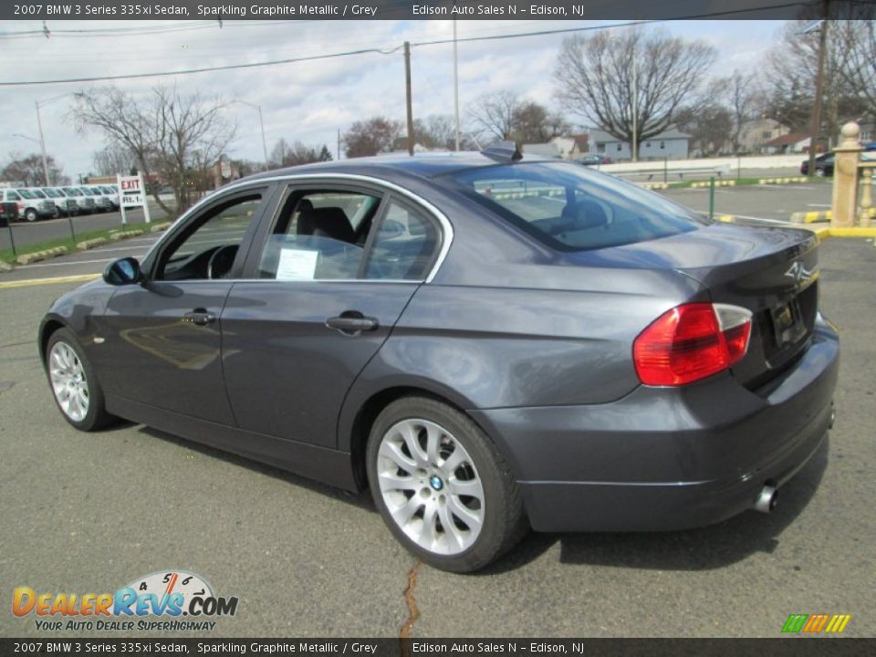 2007 BMW 3 Series 335xi Sedan Sparkling Graphite Metallic / Grey Photo #4