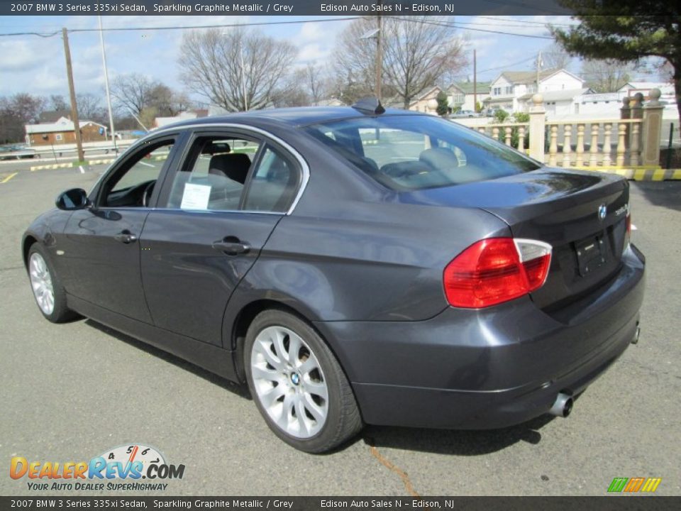 2007 BMW 3 Series 335xi Sedan Sparkling Graphite Metallic / Grey Photo #5