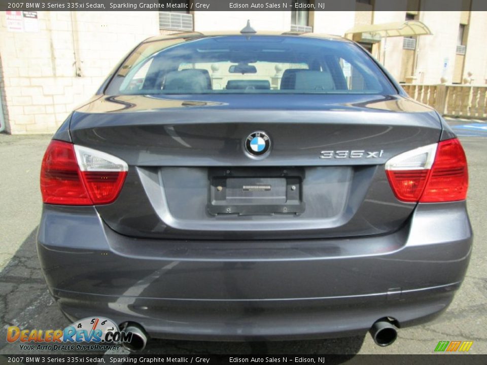 2007 BMW 3 Series 335xi Sedan Sparkling Graphite Metallic / Grey Photo #6