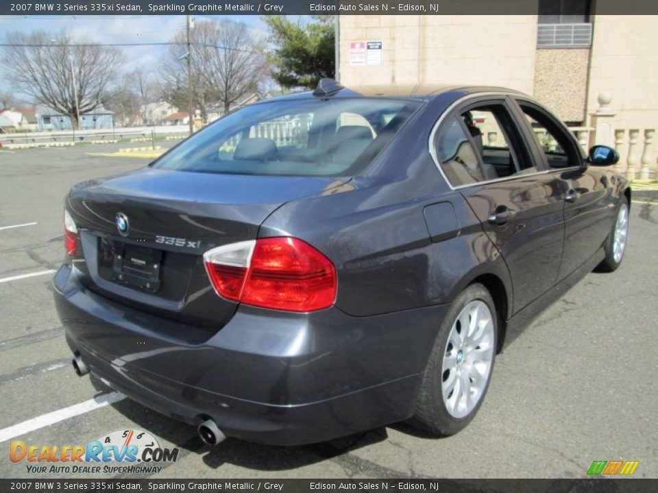 2007 BMW 3 Series 335xi Sedan Sparkling Graphite Metallic / Grey Photo #7