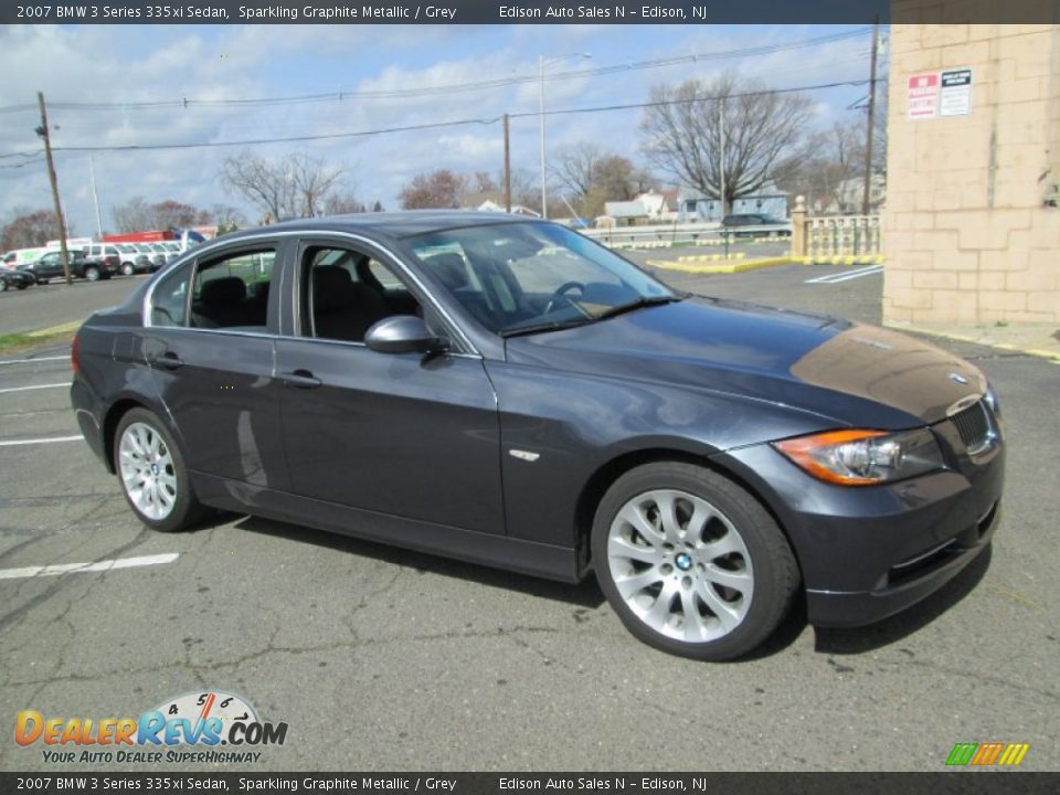 2007 BMW 3 Series 335xi Sedan Sparkling Graphite Metallic / Grey Photo #10