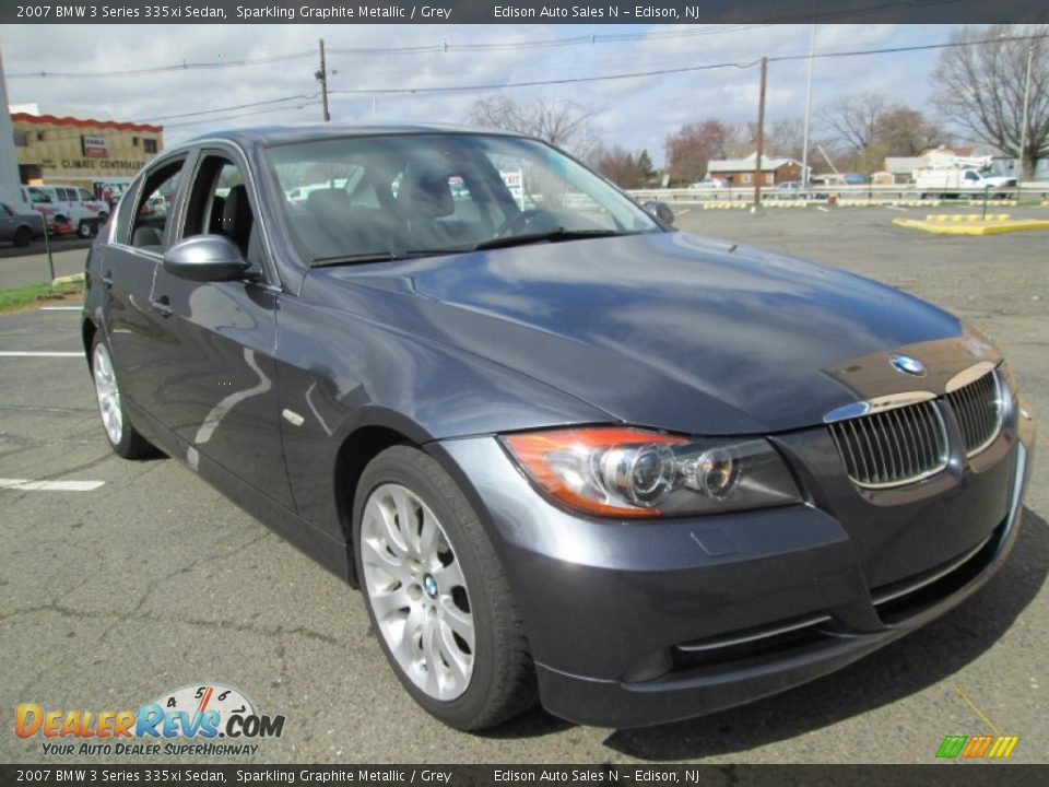2007 BMW 3 Series 335xi Sedan Sparkling Graphite Metallic / Grey Photo #11