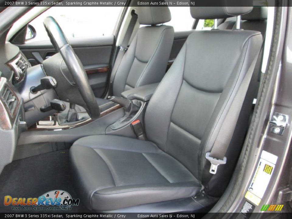 2007 BMW 3 Series 335xi Sedan Sparkling Graphite Metallic / Grey Photo #13