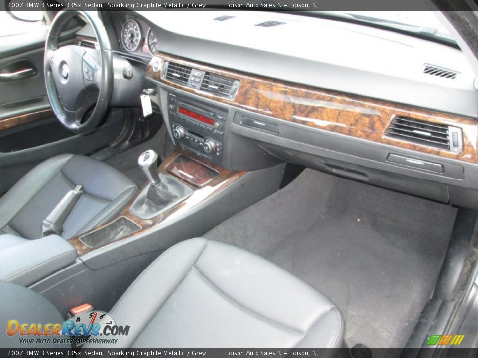 2007 BMW 3 Series 335xi Sedan Sparkling Graphite Metallic / Grey Photo #16