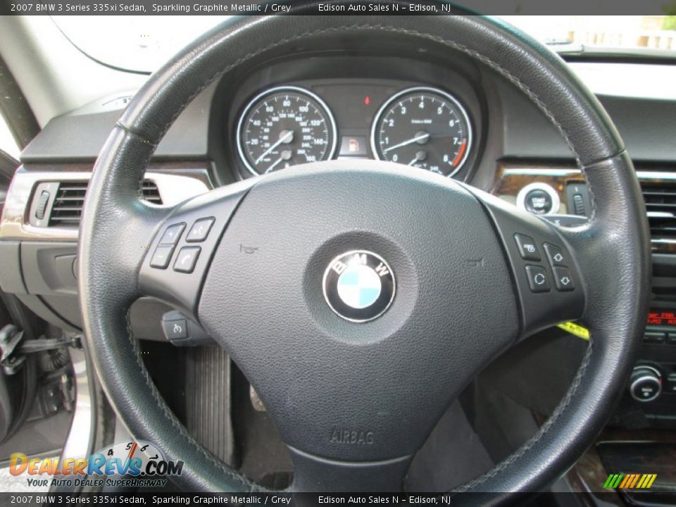 2007 BMW 3 Series 335xi Sedan Sparkling Graphite Metallic / Grey Photo #22