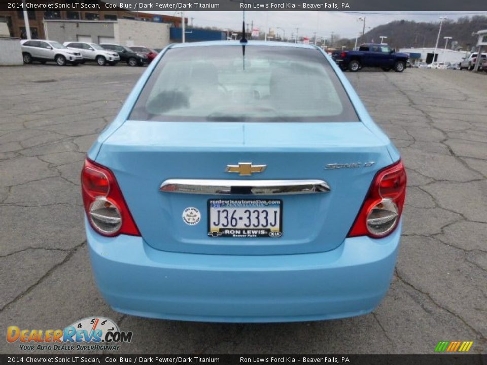 2014 Chevrolet Sonic LT Sedan Cool Blue / Dark Pewter/Dark Titanium Photo #7