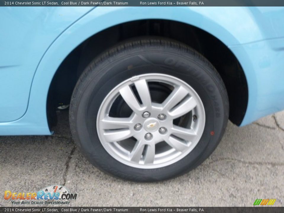 2014 Chevrolet Sonic LT Sedan Cool Blue / Dark Pewter/Dark Titanium Photo #9